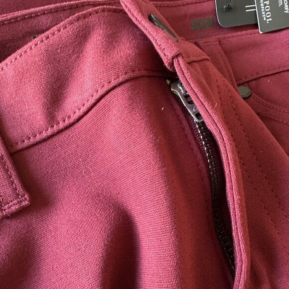 Liverpool Womens Jeans Madonna Legging Ponte Knit Stretch Burgundy 12 Petite - Picture 11 of 12